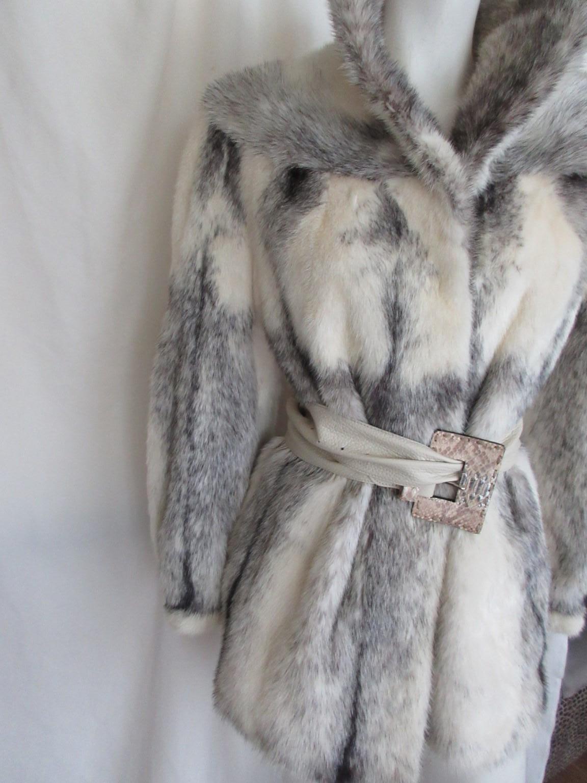 Women's or Men's Exclusive Kohinoor Cross Mink Fur Coat