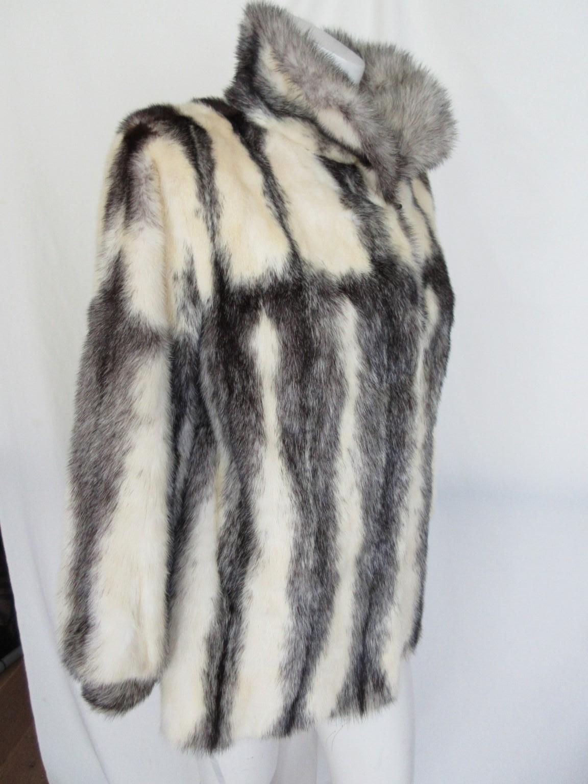 Exclusive Kohinoor Cross Mink Fur Coat For Sale 2