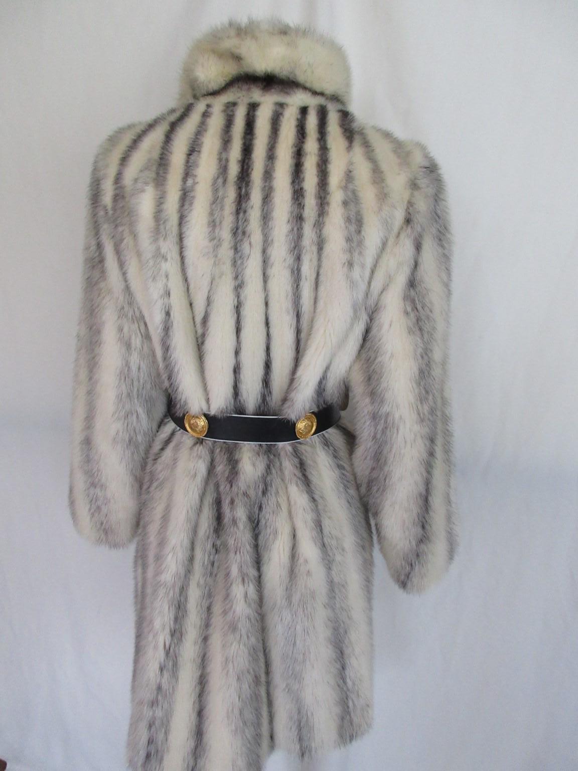 Exclusive Kohinoor Cross Mink Fur Coat For Sale 1
