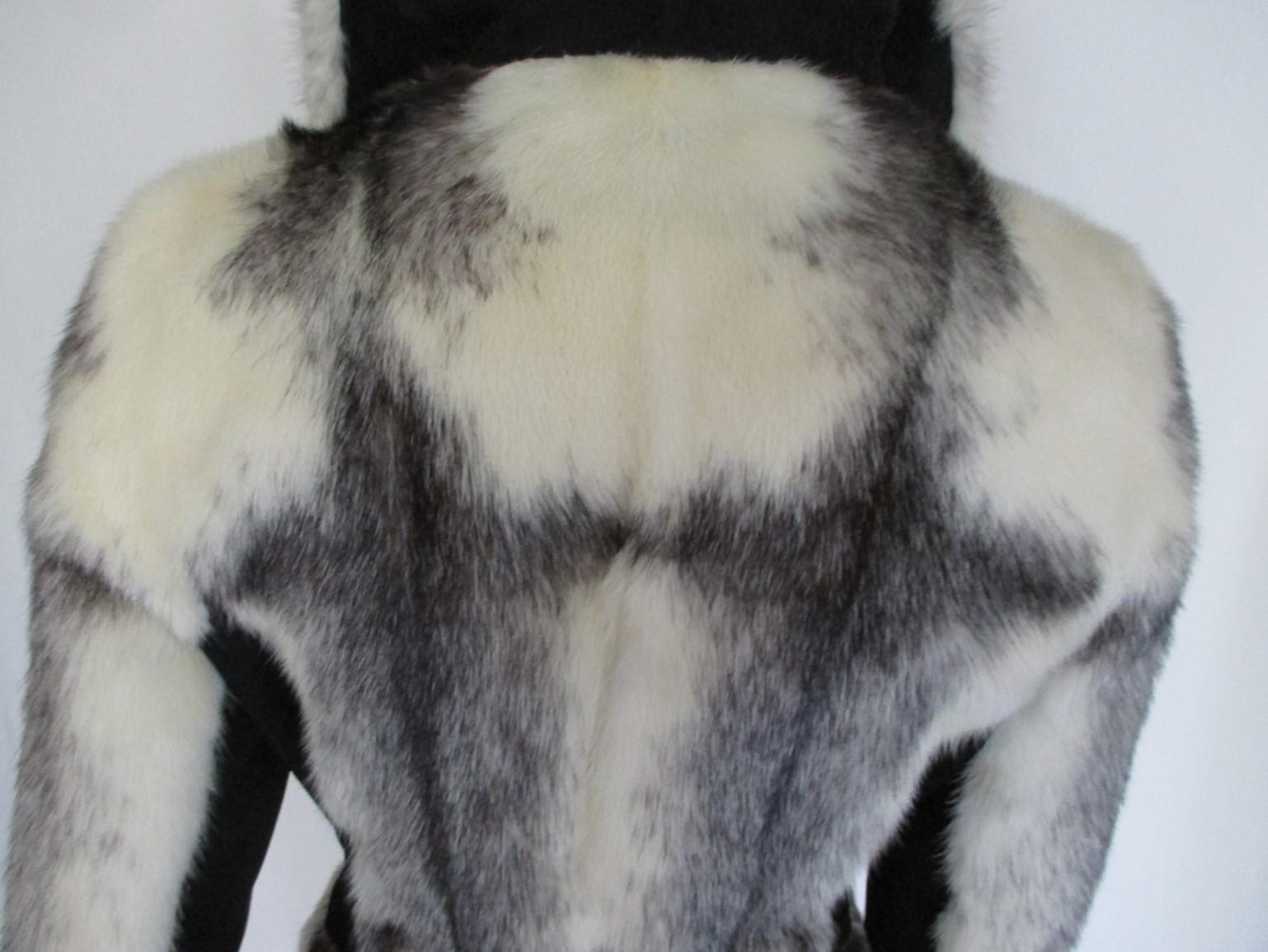 Exclusive Kohinoor Cross Mink Long Fur Coat 2