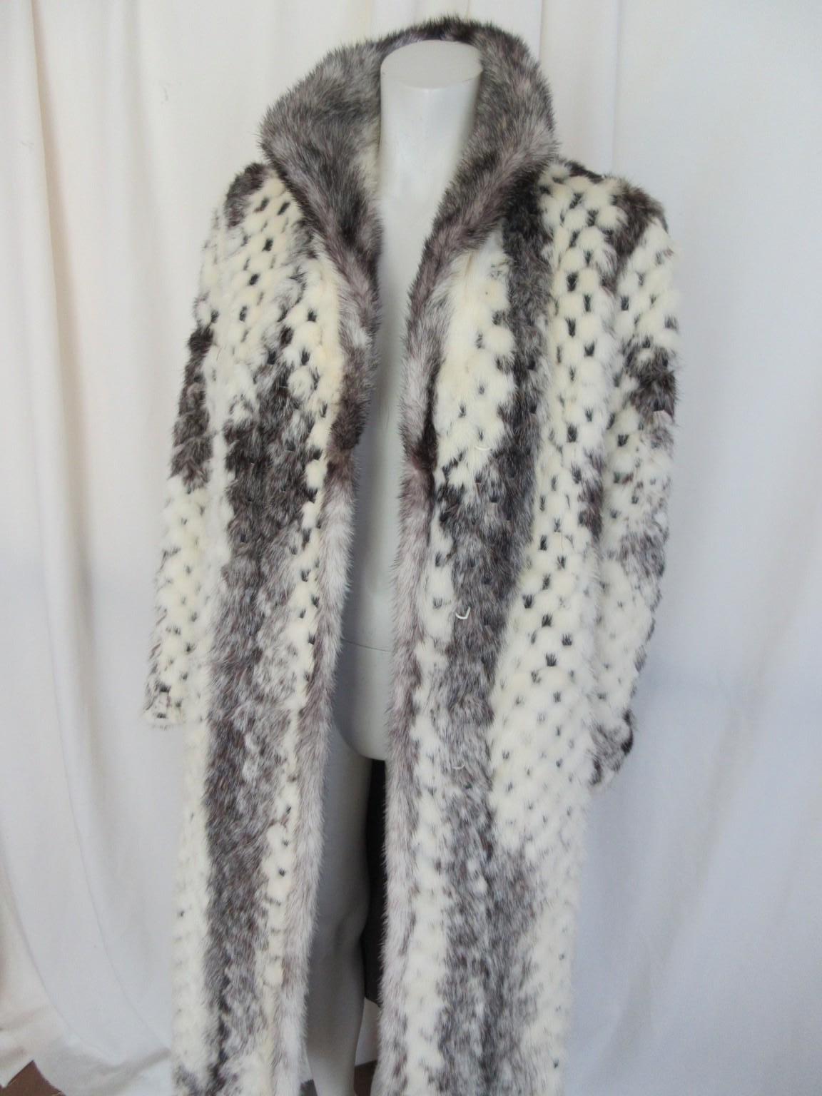 Exclusive Kohinoor Long Mink Fur Coat Reversible For Sale 6