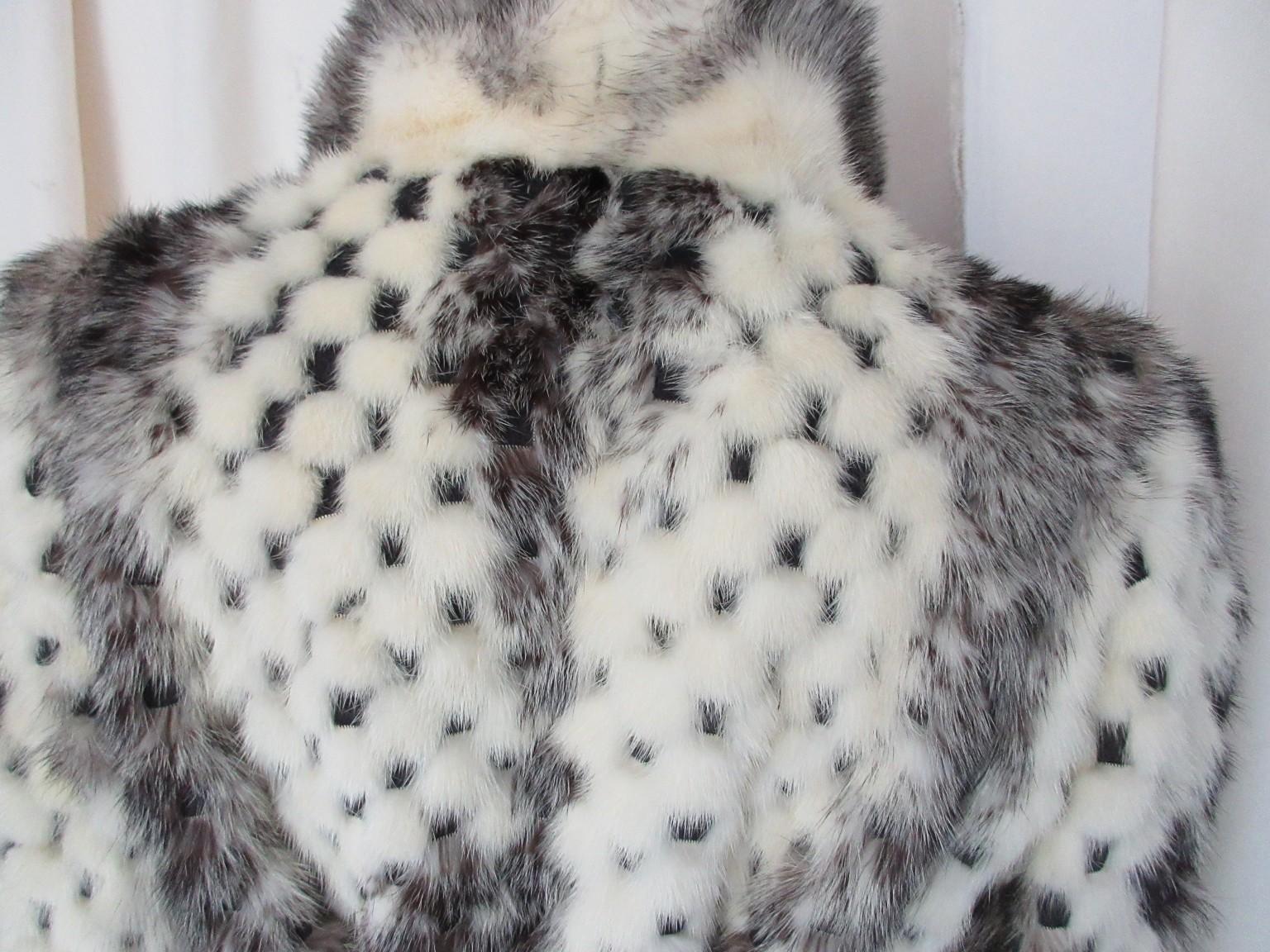Women's or Men's Exclusive Kohinoor Long Mink Fur Coat Reversible For Sale