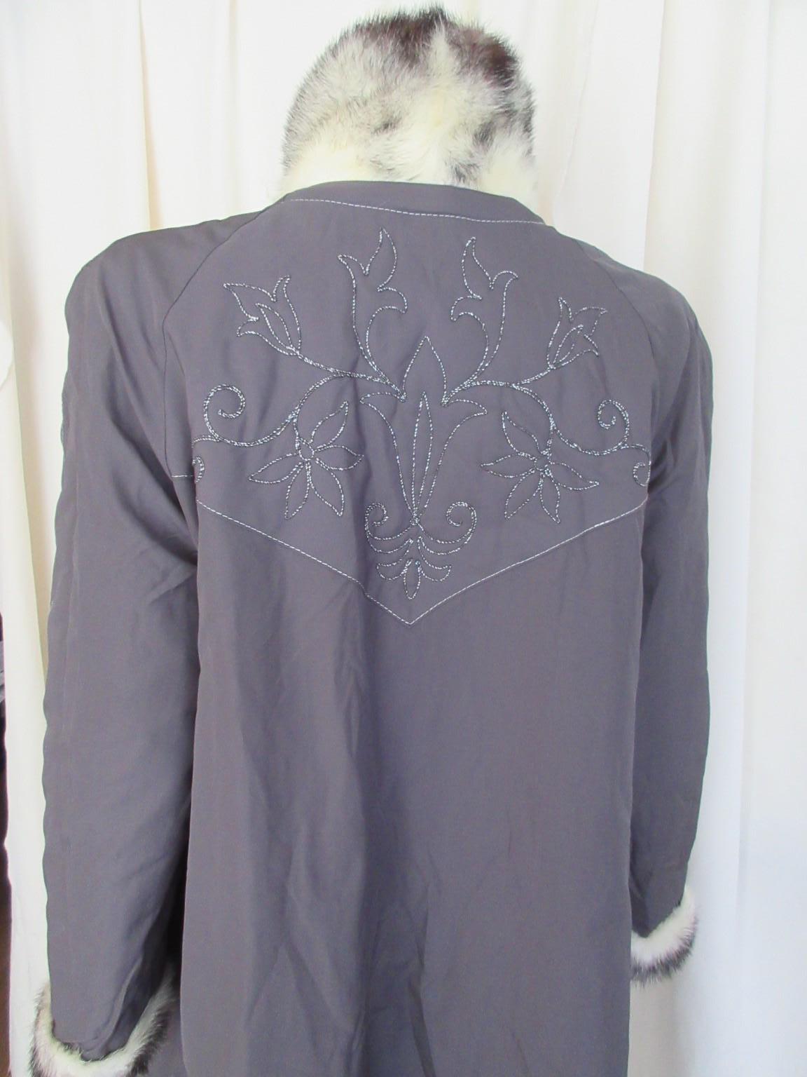 Exclusive Kohinoor Long Mink Fur Coat Reversible For Sale 2