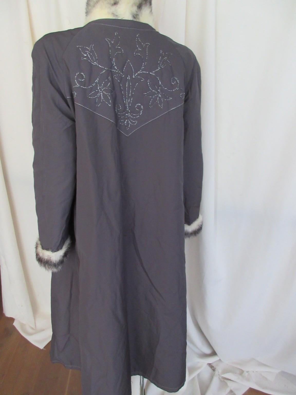 Exclusive Kohinoor Long Mink Fur Coat Reversible For Sale 3