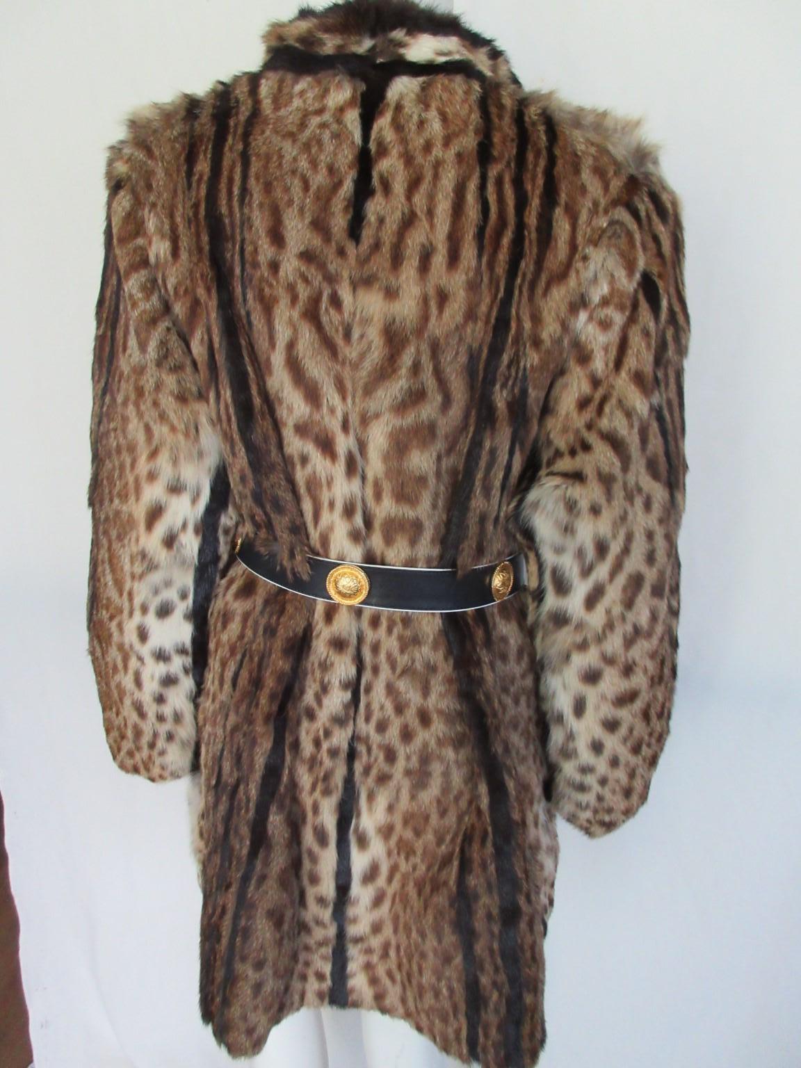 Exclusive Lynx Mink Fur Coat In Good Condition For Sale In Amsterdam, NL