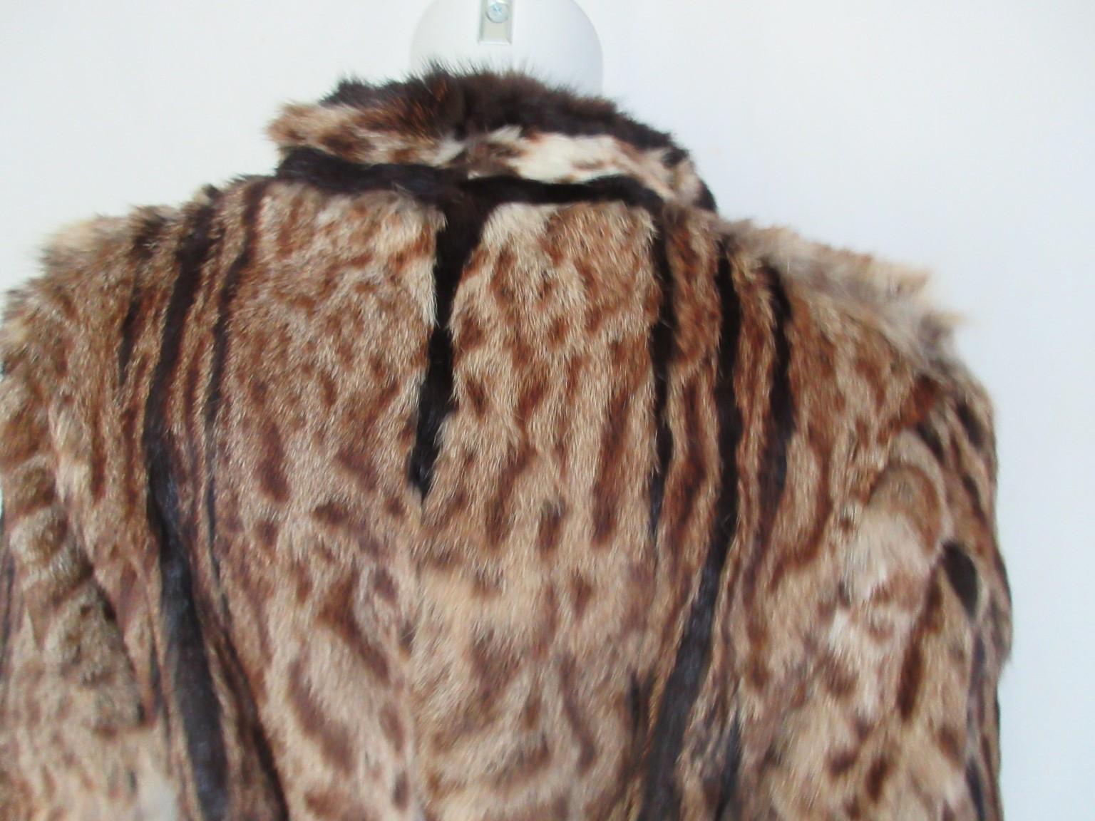 Women's or Men's Exclusive Lynx Mink Fur Coat For Sale