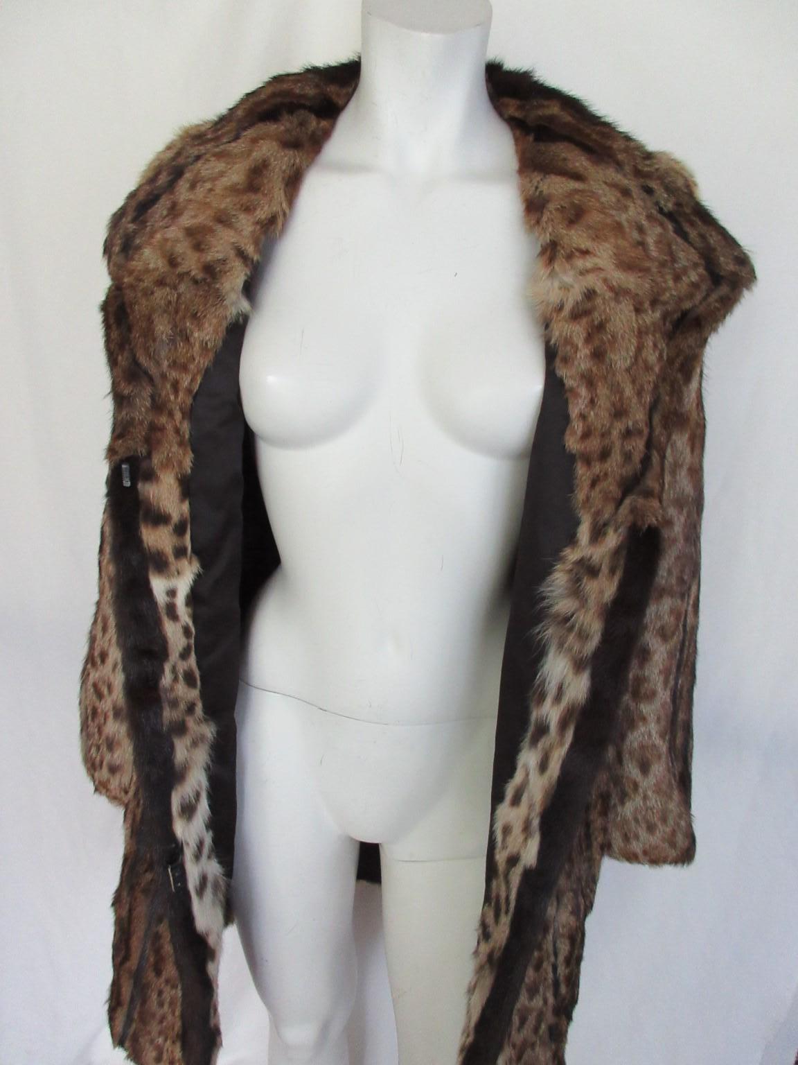 Exclusive Lynx Mink Fur Coat For Sale 3