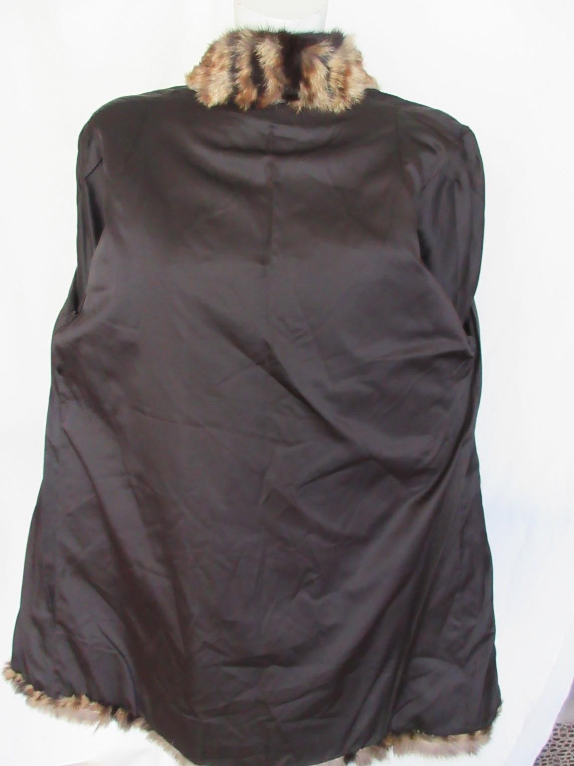 Exclusive Lynx Mink Fur Coat For Sale 4