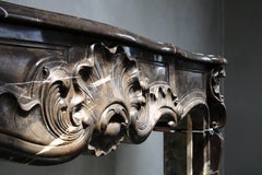 Exclusive Mantel of Marbre de Boulogne in Style of Louis XV