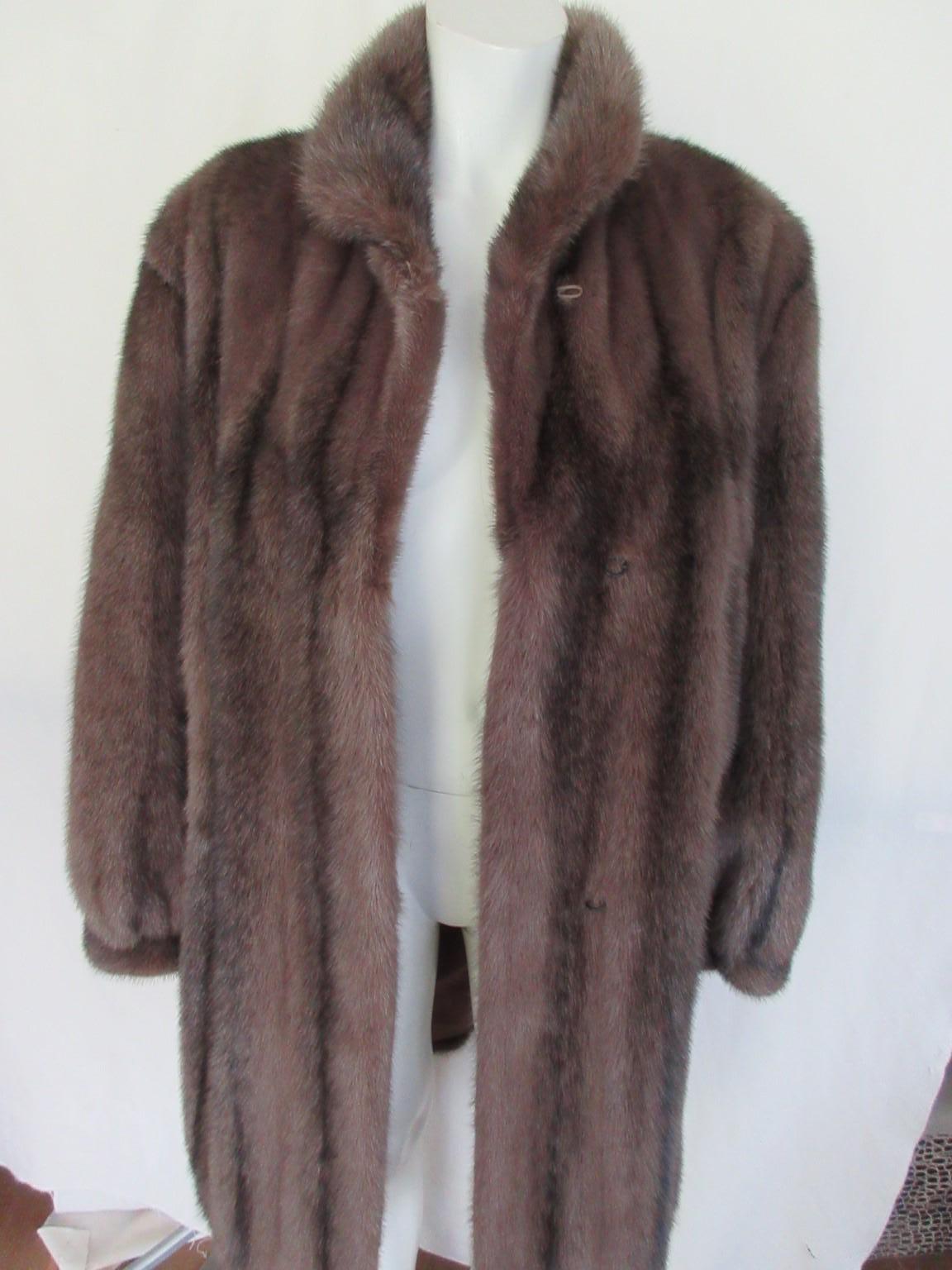 Exclusive Mink Fur Coat Dusty Pink 3