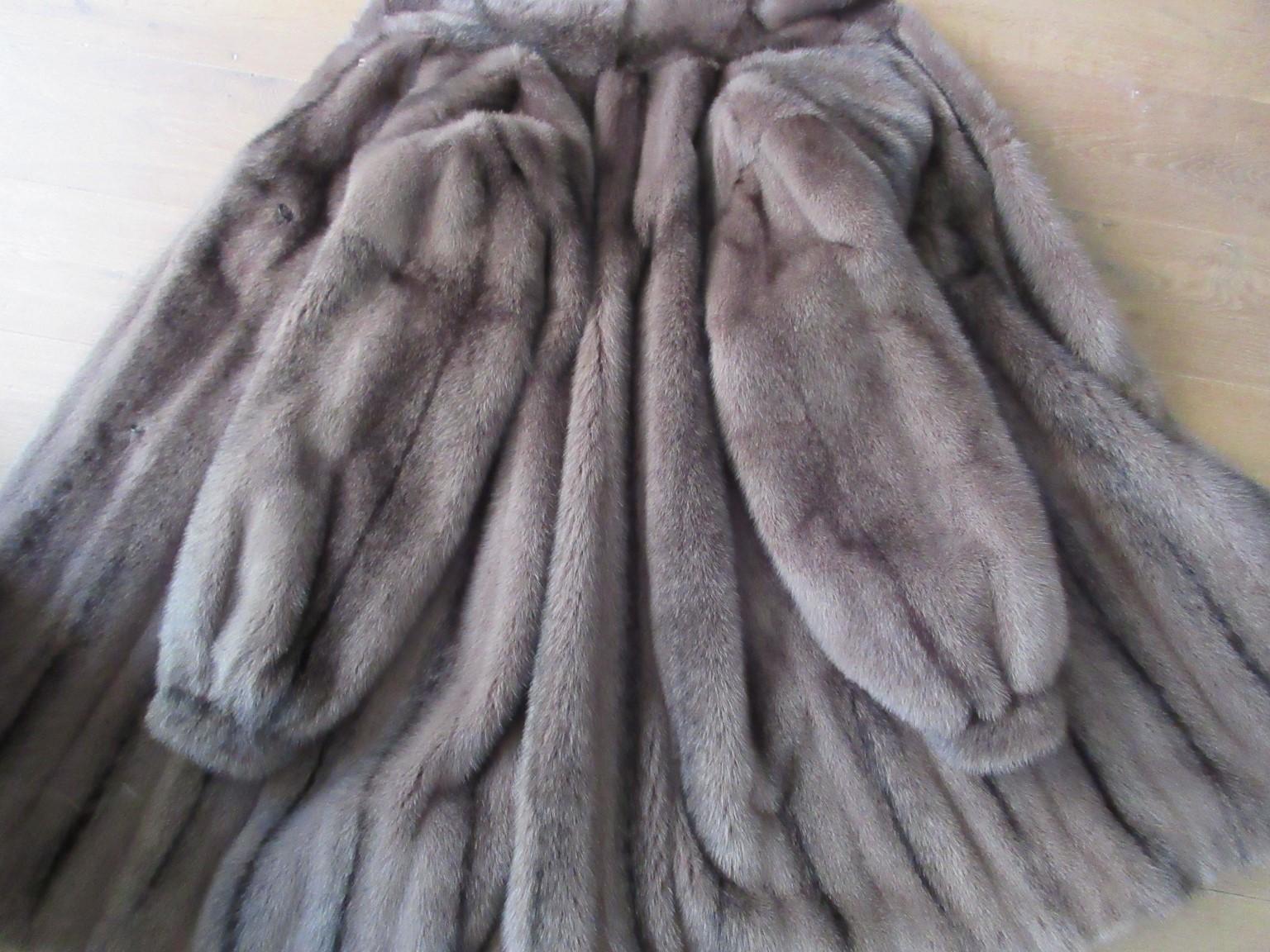 Exclusive Mink Fur Coat Dusty Pink 4