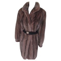 Exclusive Mink Fur Coat Dusty Pink