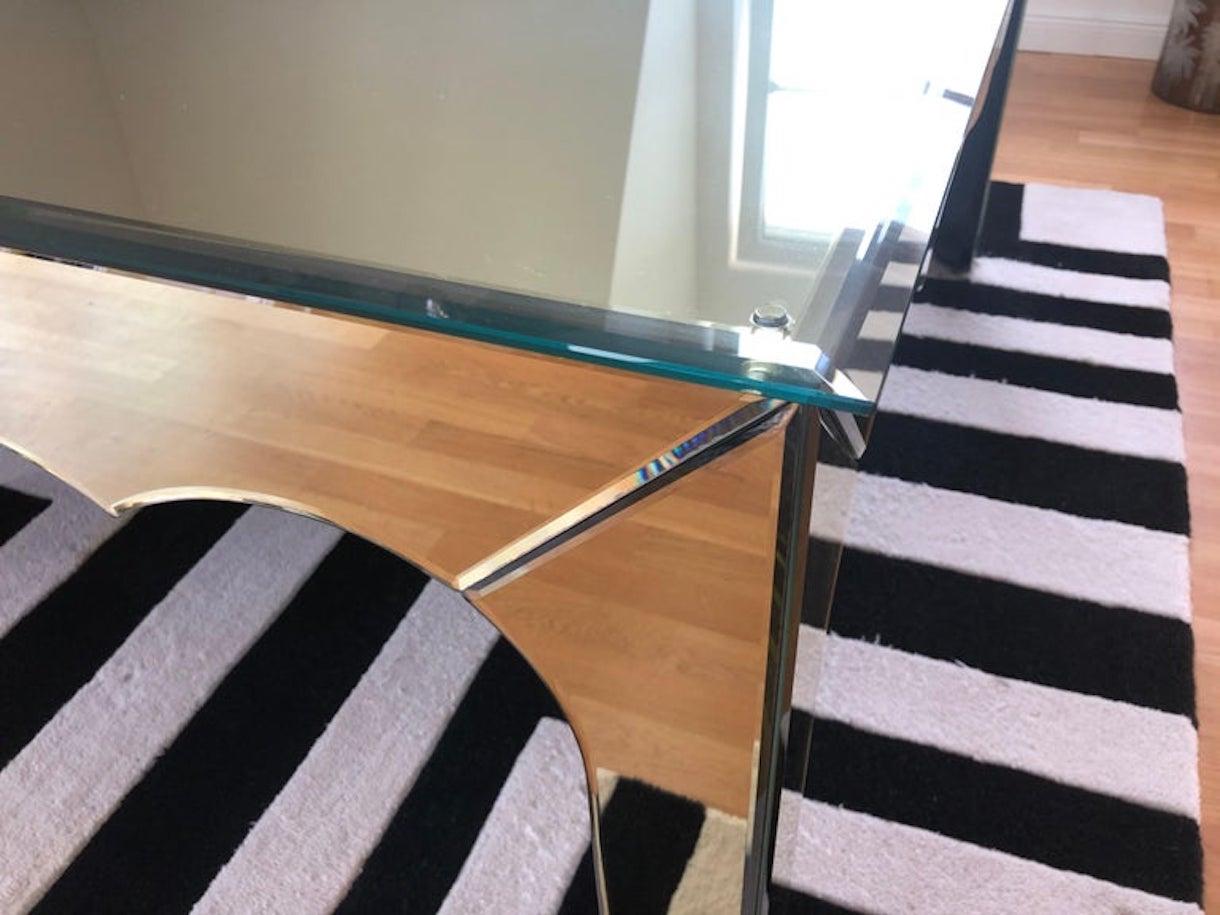 Exclusive Mirrored Designer Dining Table / Conference Table Bon état - En vente à Berlin, DE