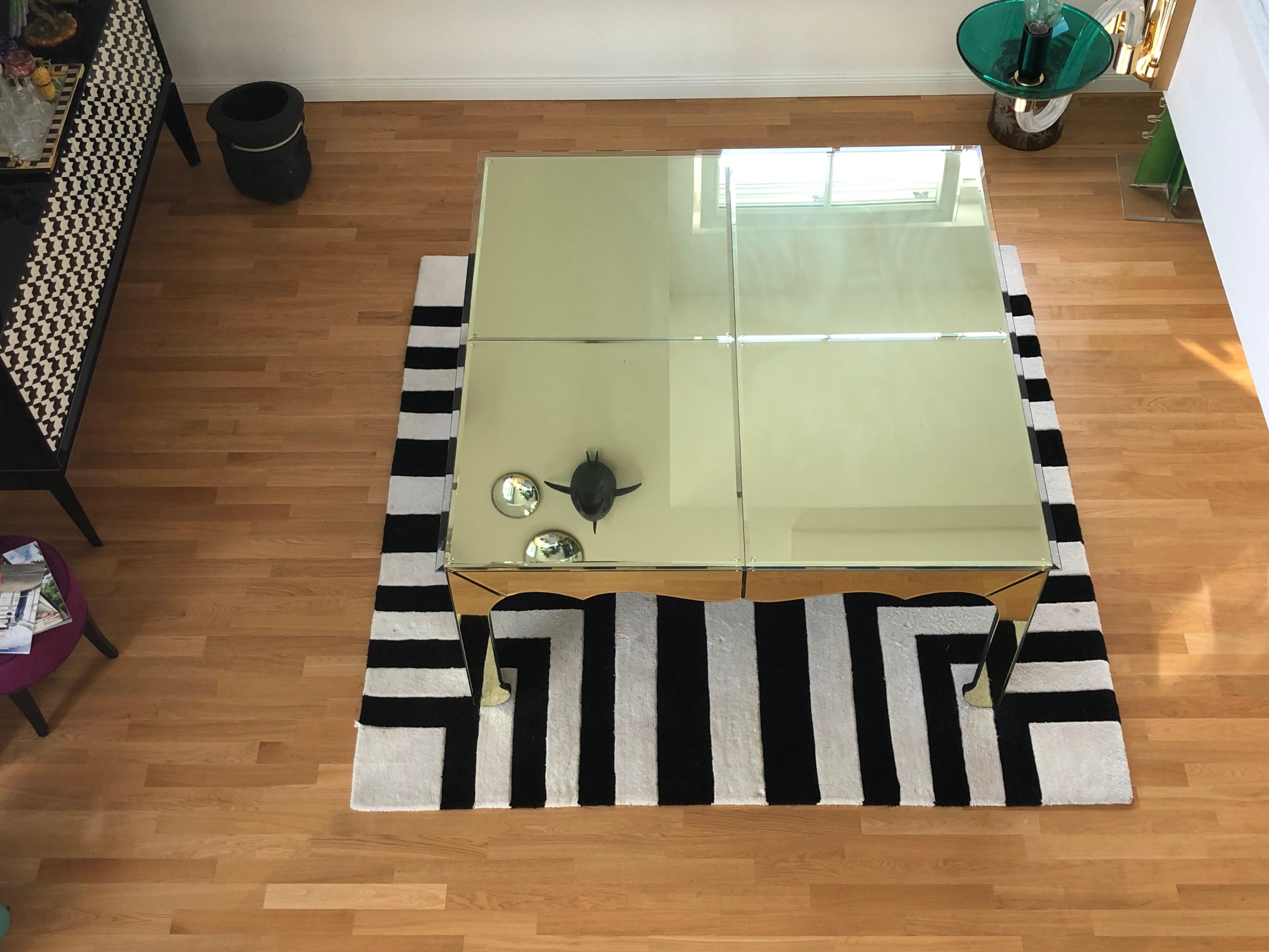 Exclusive Mirrored Designer Dining Table / Conference Table In Good Condition For Sale In Berlin, DE