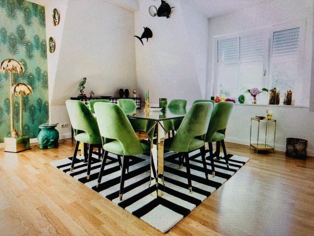 Exclusive Mirrored Designer Dining Table / Conference Table en vente 1