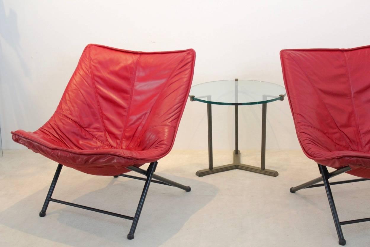 Exclusive Molinari Foldable Easy Chairs Designed by Teun Van Zanten, 1970s 2