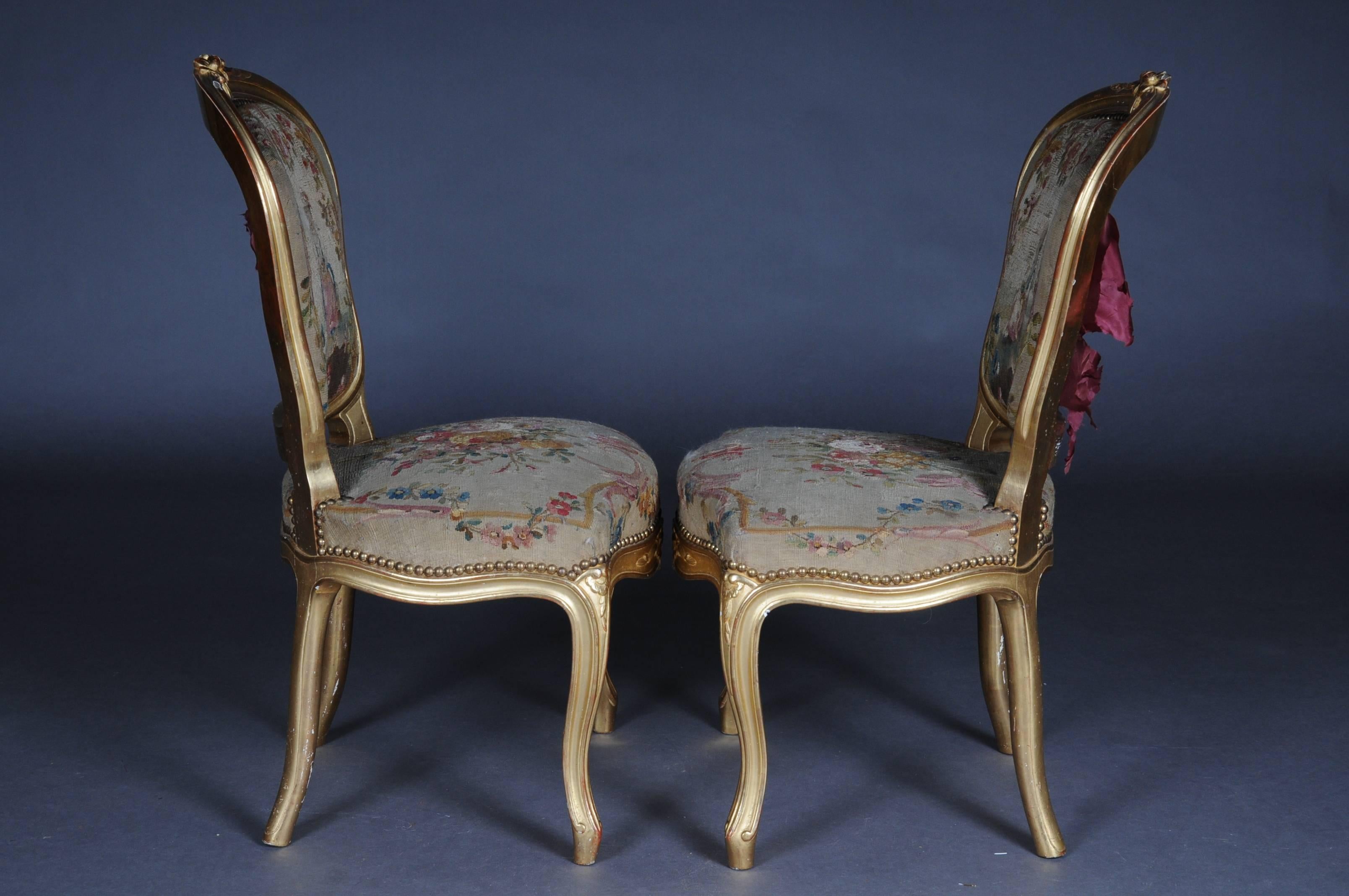 Exclusive Napoleon III Antique French Louis XV/Rococo Salon Group, Gilt 8