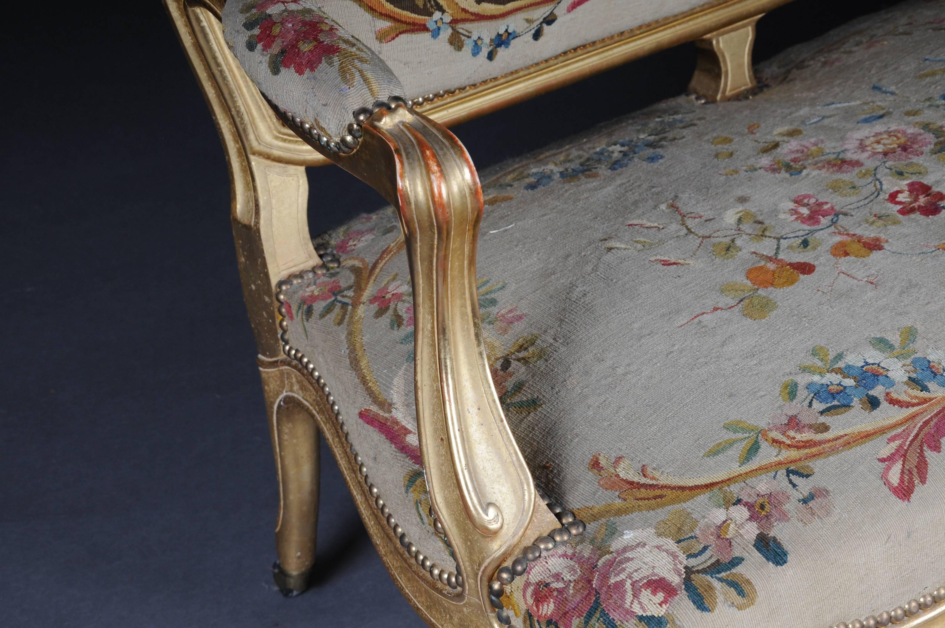19th Century Exclusive Napoleon III Antique French Louis XV/Rococo Salon Group, Gilt