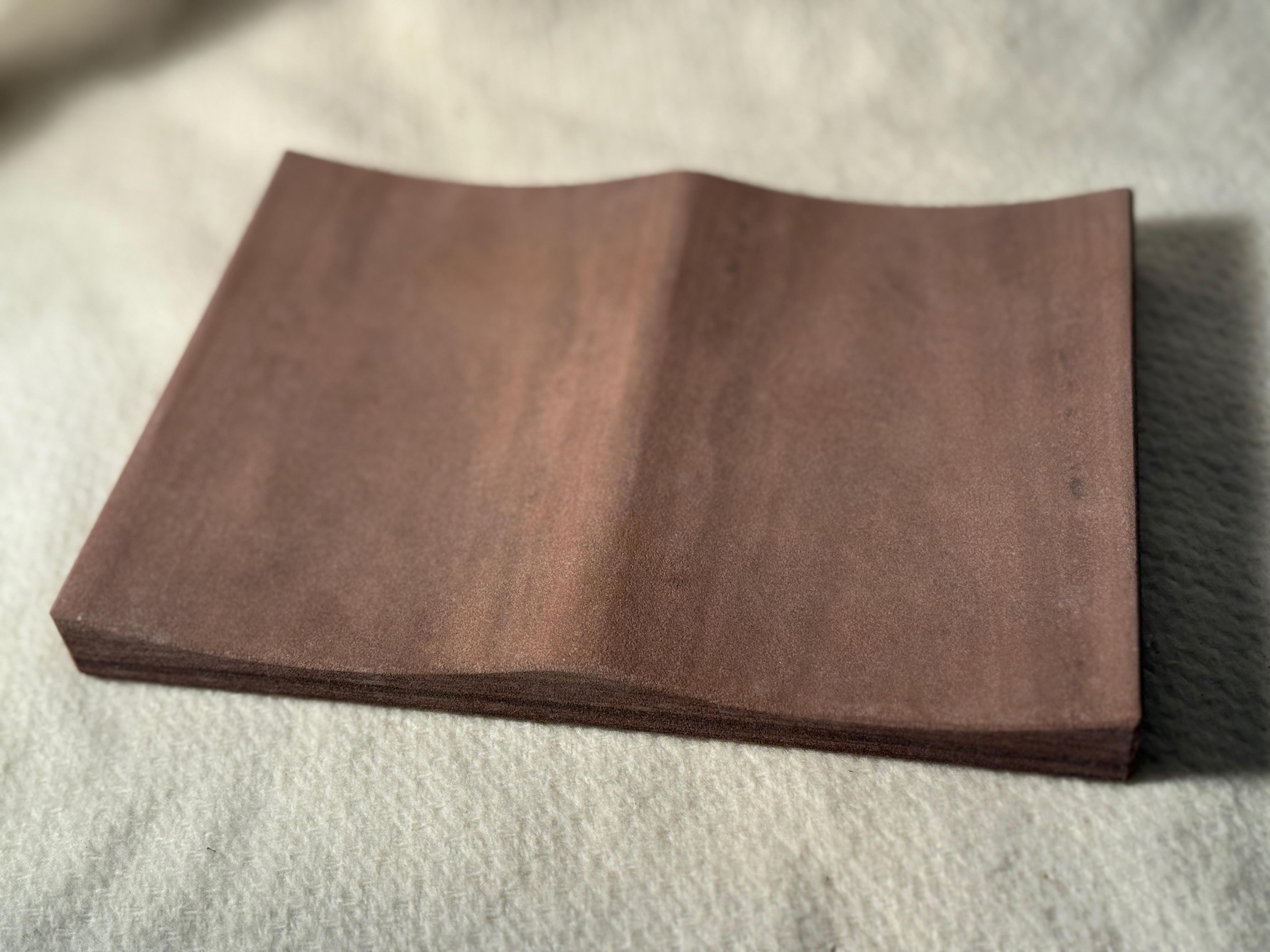 Spanish Exclusive Natural Stone Design Luxury Jewelry Tray Brazilian Chocolate Limestone For Sale