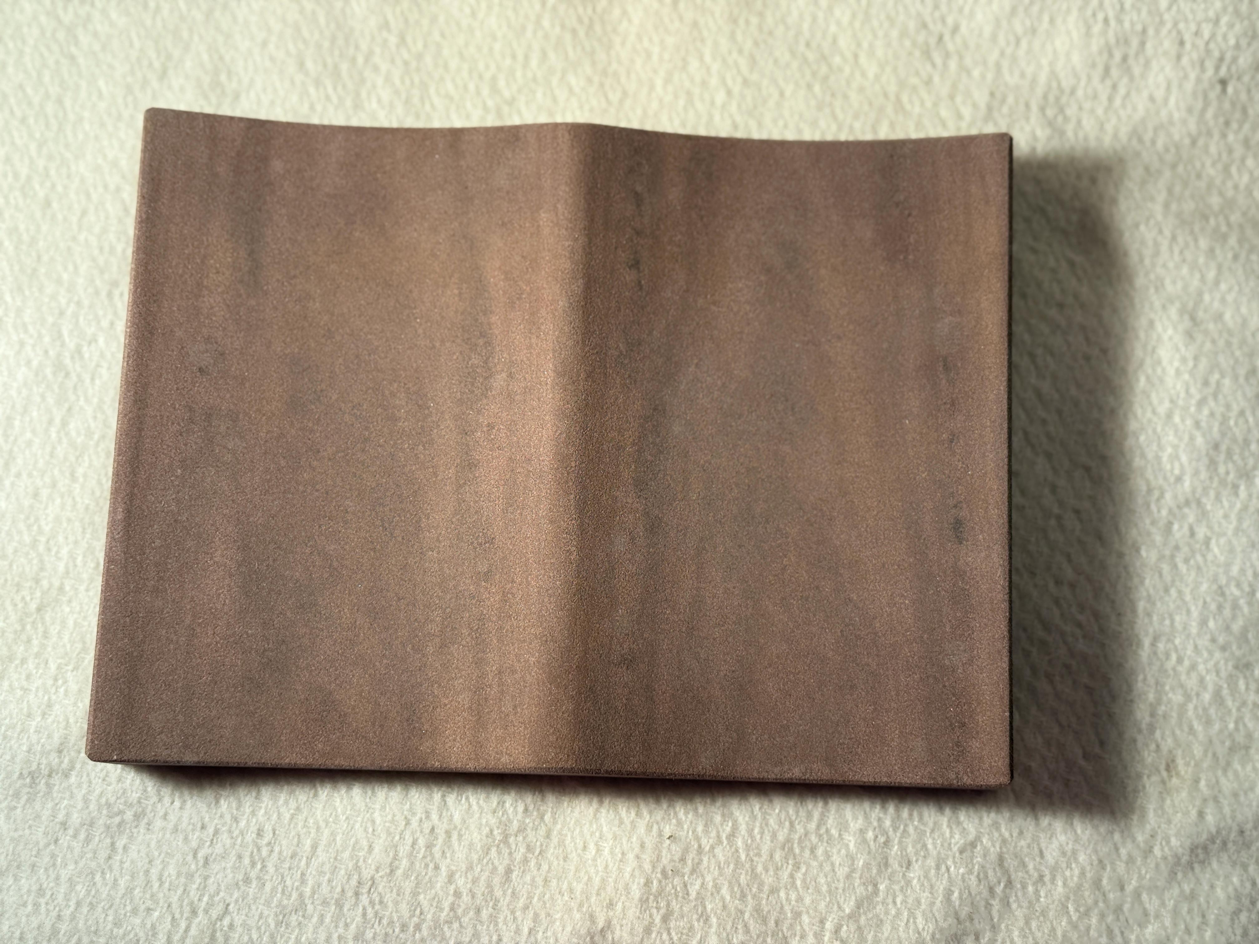 Exclusive Natural Stone Design Luxury Jewelry Tray Brazilian Chocolate Limestone For Sale 2