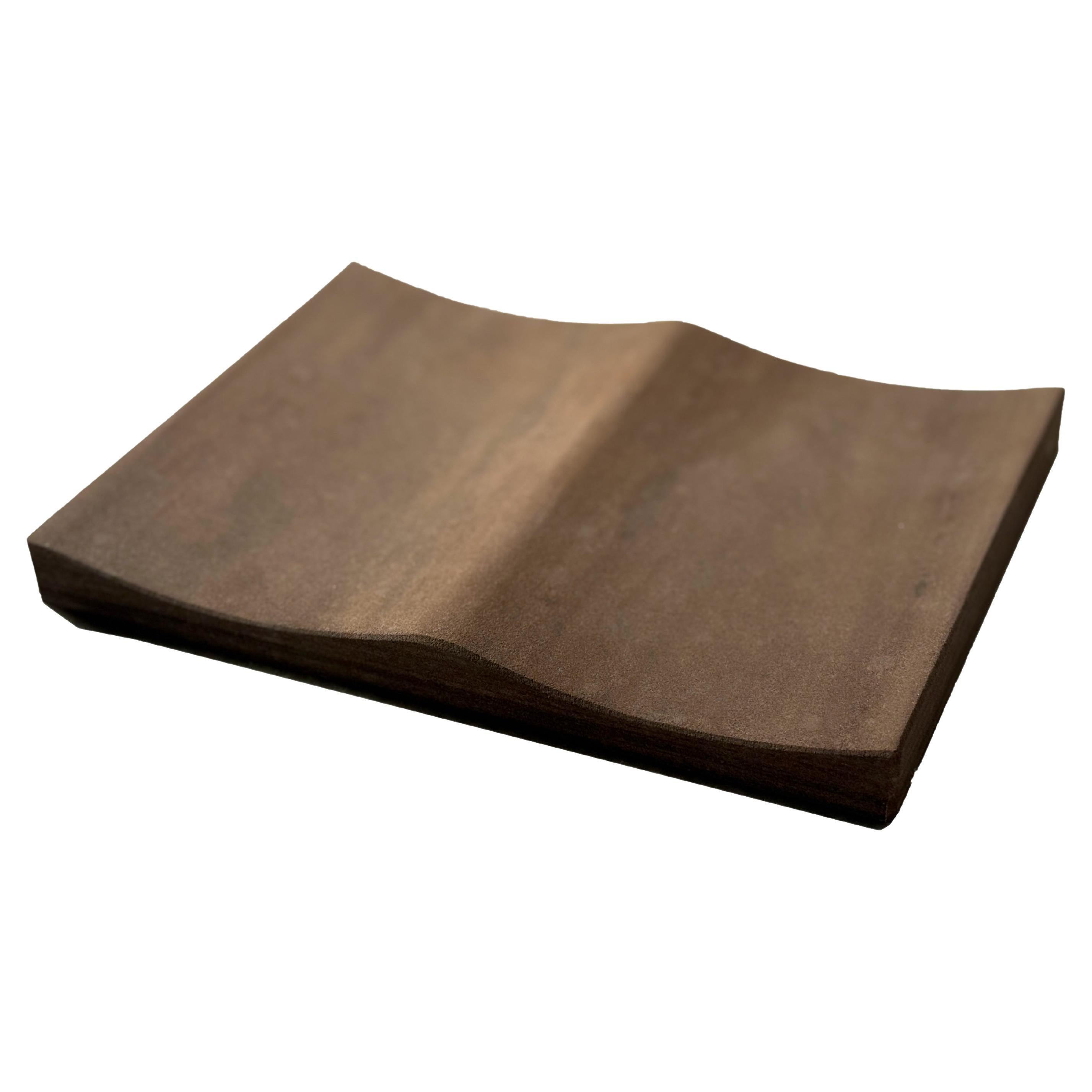 Exclusive Natural Stone Design Luxury Jewelry Tray Brazilian Chocolate Limestone