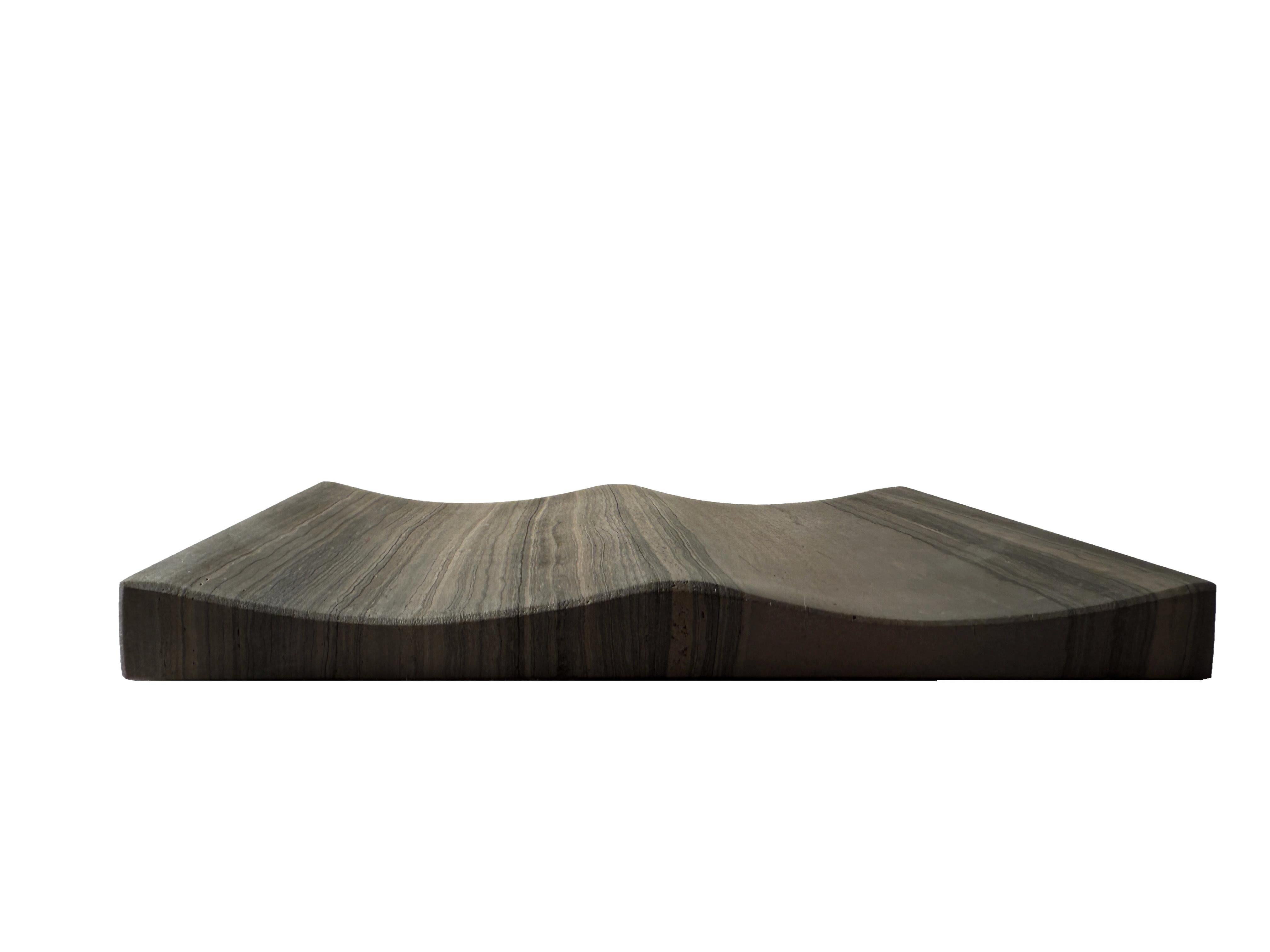 Esclusivo vassoio per gioielli di lusso in pietra naturale Wengué Marble Meddel Design Minimal 
Concediti il lusso con questo vassoio portagioie in pietra naturale e marmo Wengué. Questo esclusivo vassoio in pietra naturale presenta un'elegante