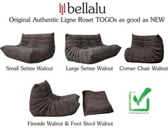 Exclusive offer for DAPANA Israel : TOGO set in peak walnut fabric 3+2+1+p+c