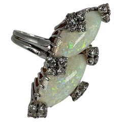 Anillo exclusivo Ópalo Diamante 14KT oro