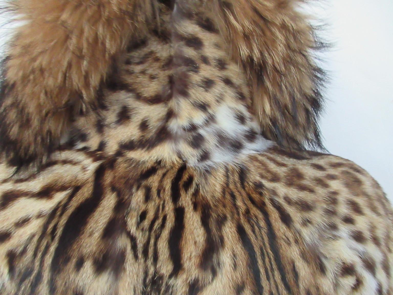 Women's or Men's Exclusive Panthere Fox Fur Coat