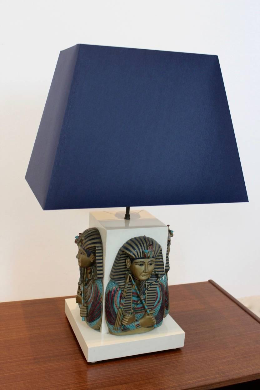 Exclusive Pharaoh Toetanchamon Table Lamp, France 1950s For Sale 1
