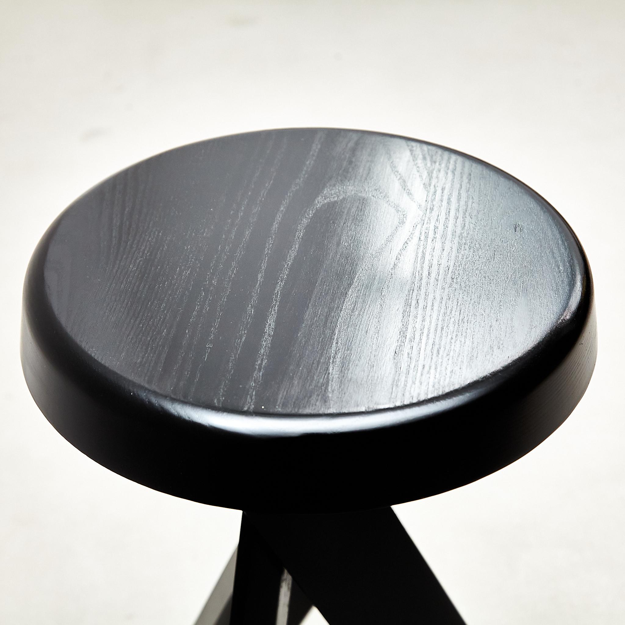 Exclusive Pierre Chapo S31b Black Edition Stool, a Timeless French Masterpiece 4