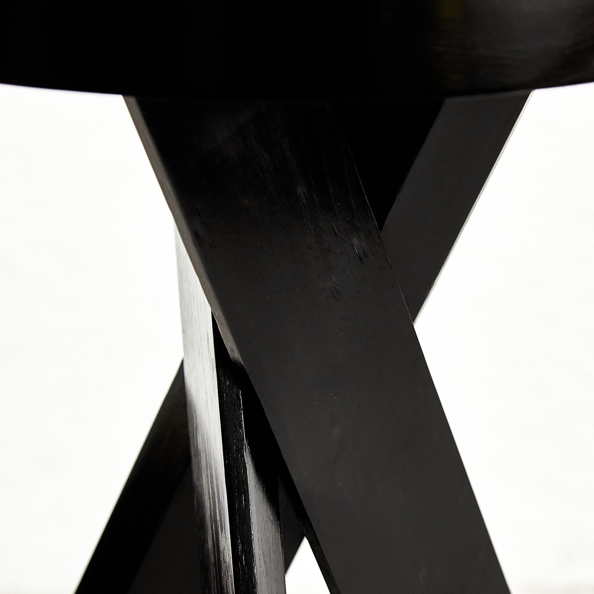 Exclusive Pierre Chapo S31b Black Edition Stool, a Timeless French Masterpiece 6