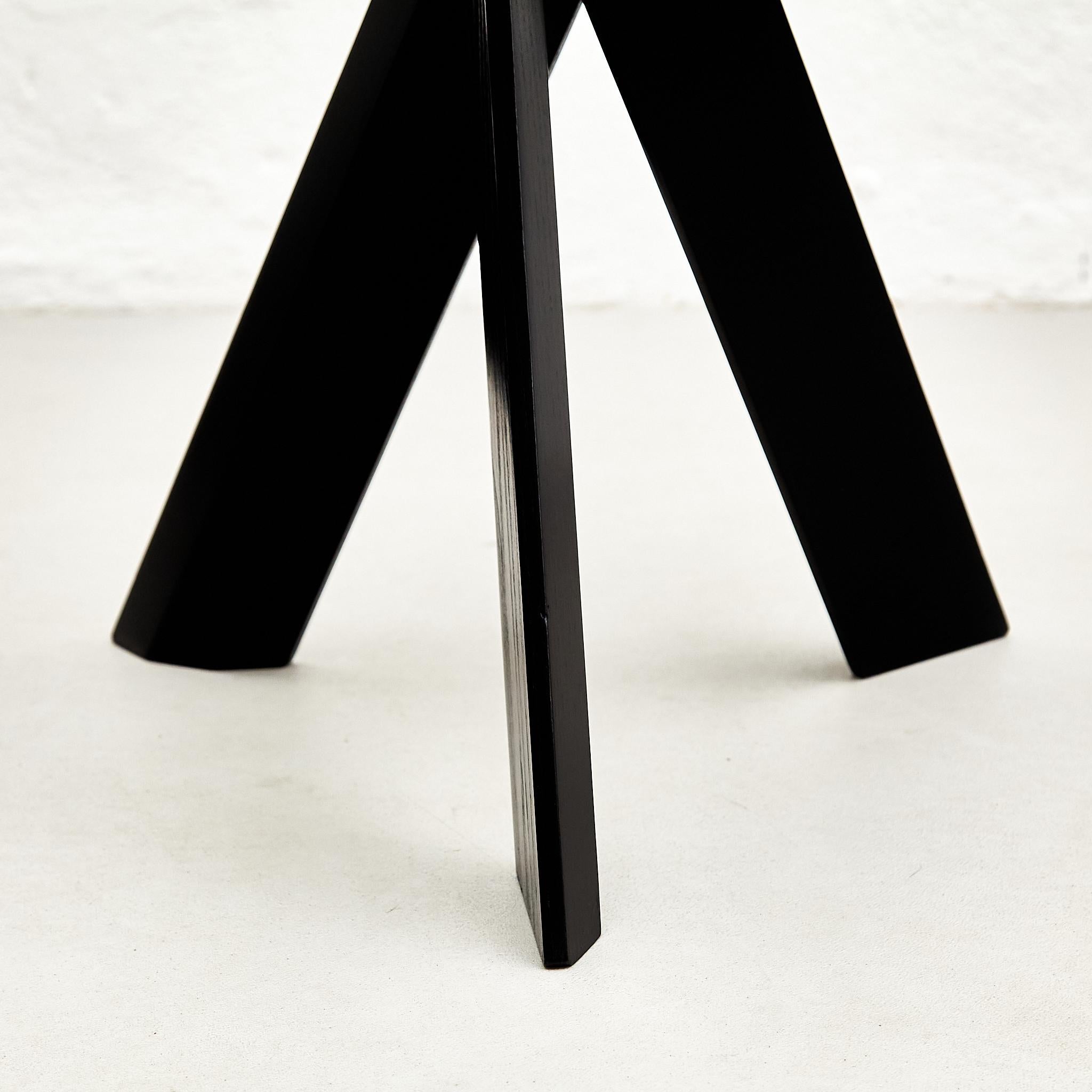 Exclusive Pierre Chapo S31b Black Edition Stool, a Timeless French Masterpiece 1