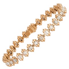 Esclusivo bracciale Diamond in oro rosa 18 carati per lei
