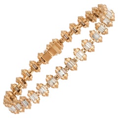 Bracelet exclusif en or rose 18K avec diamant pour elle