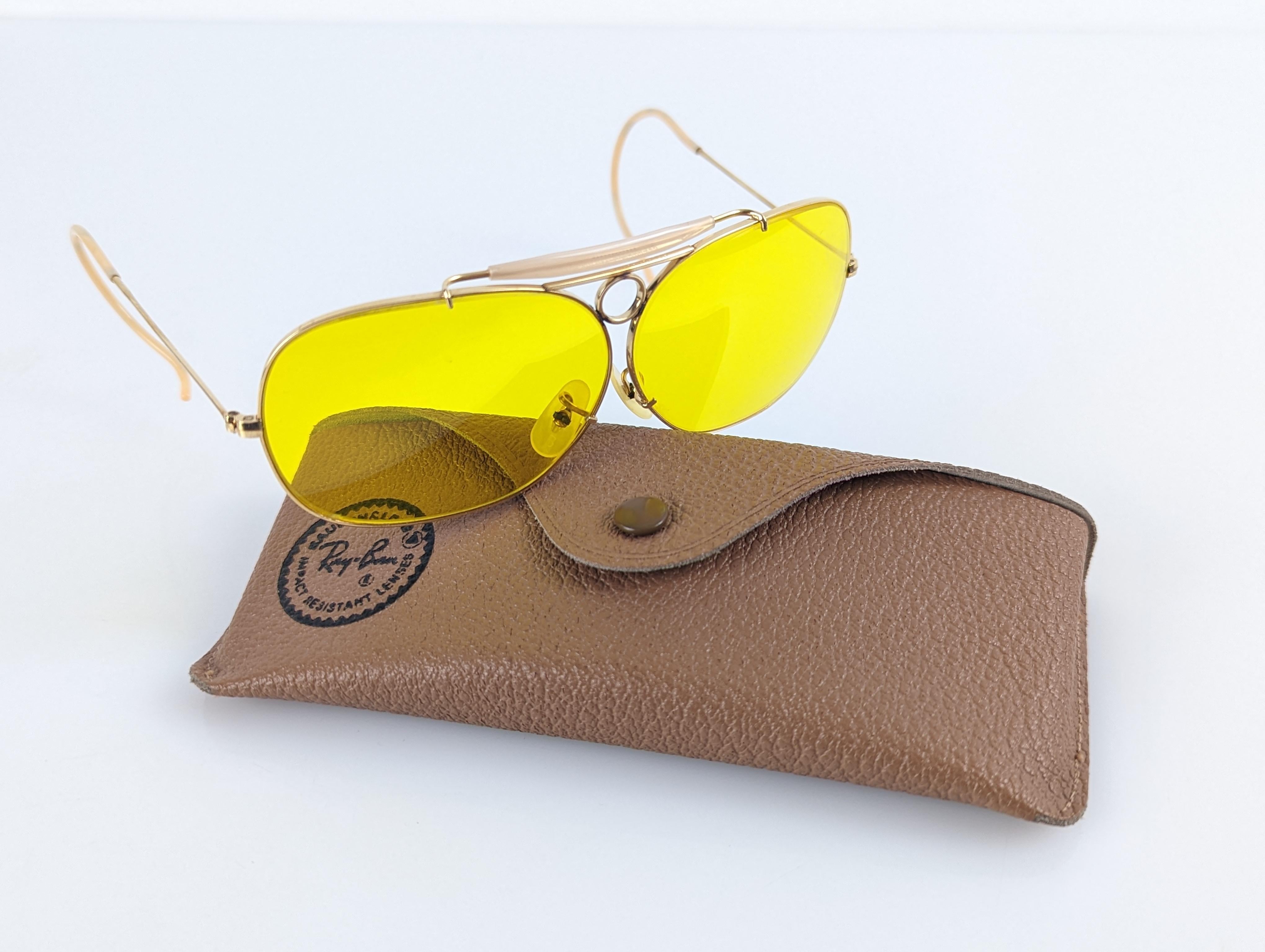 Exklusive Rayban Bausch & Lomb Ray-Ban Schuhtasche 1/30 10K GO Gold 1970er Jahre Gläser (Ende des 20. Jahrhunderts) im Angebot