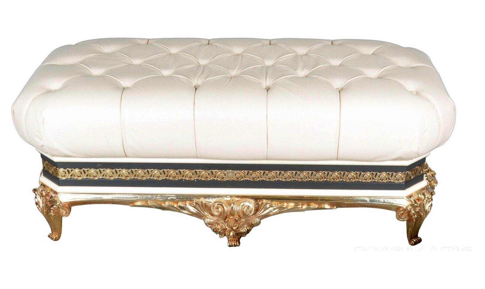 Spanish Exclusive Rococo Vidal Grau Footstool, C 1970 / Matching Furniture Available For Sale