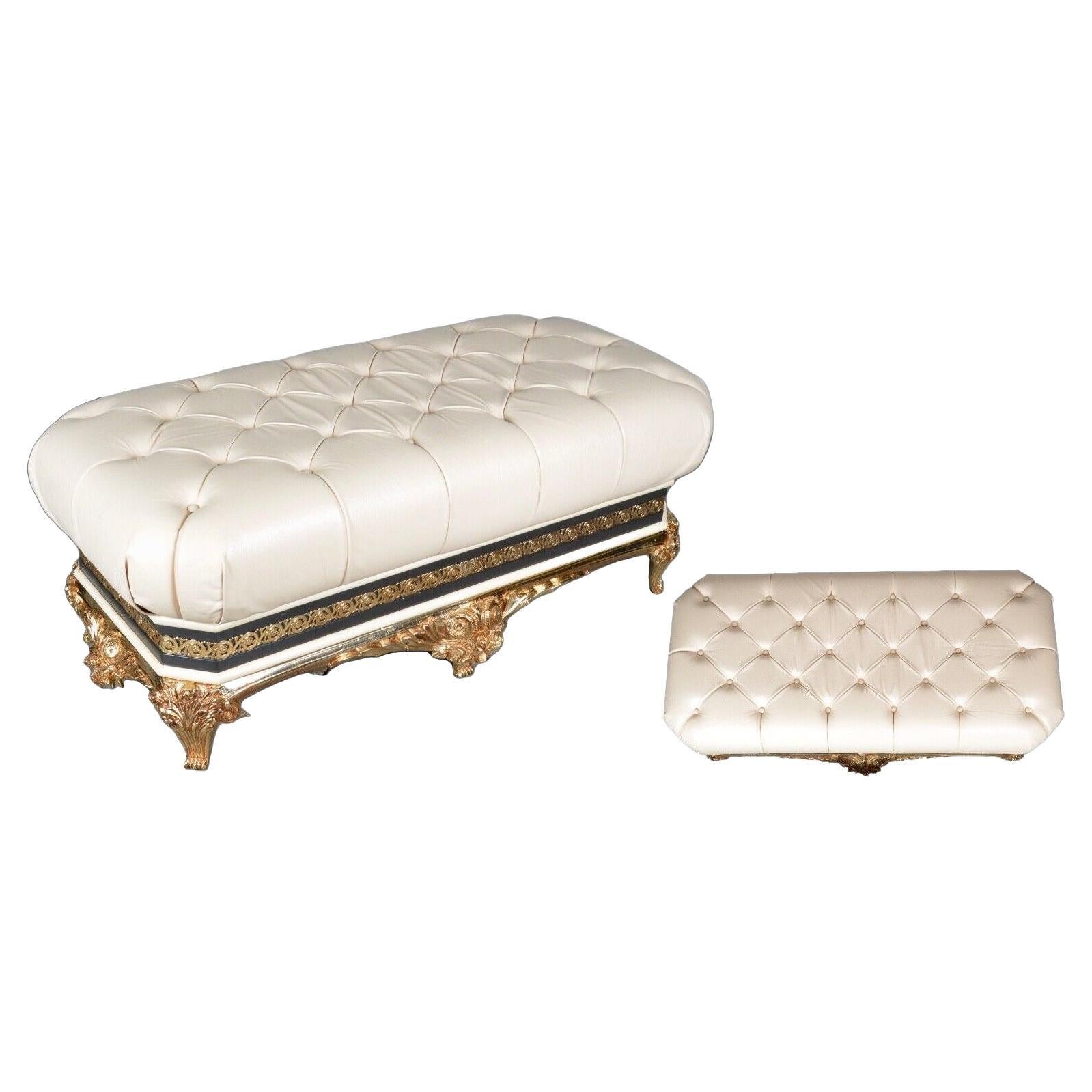 Exclusive Rococo Vidal Grau Footstool, C 1970 / Matching Furniture Available For Sale
