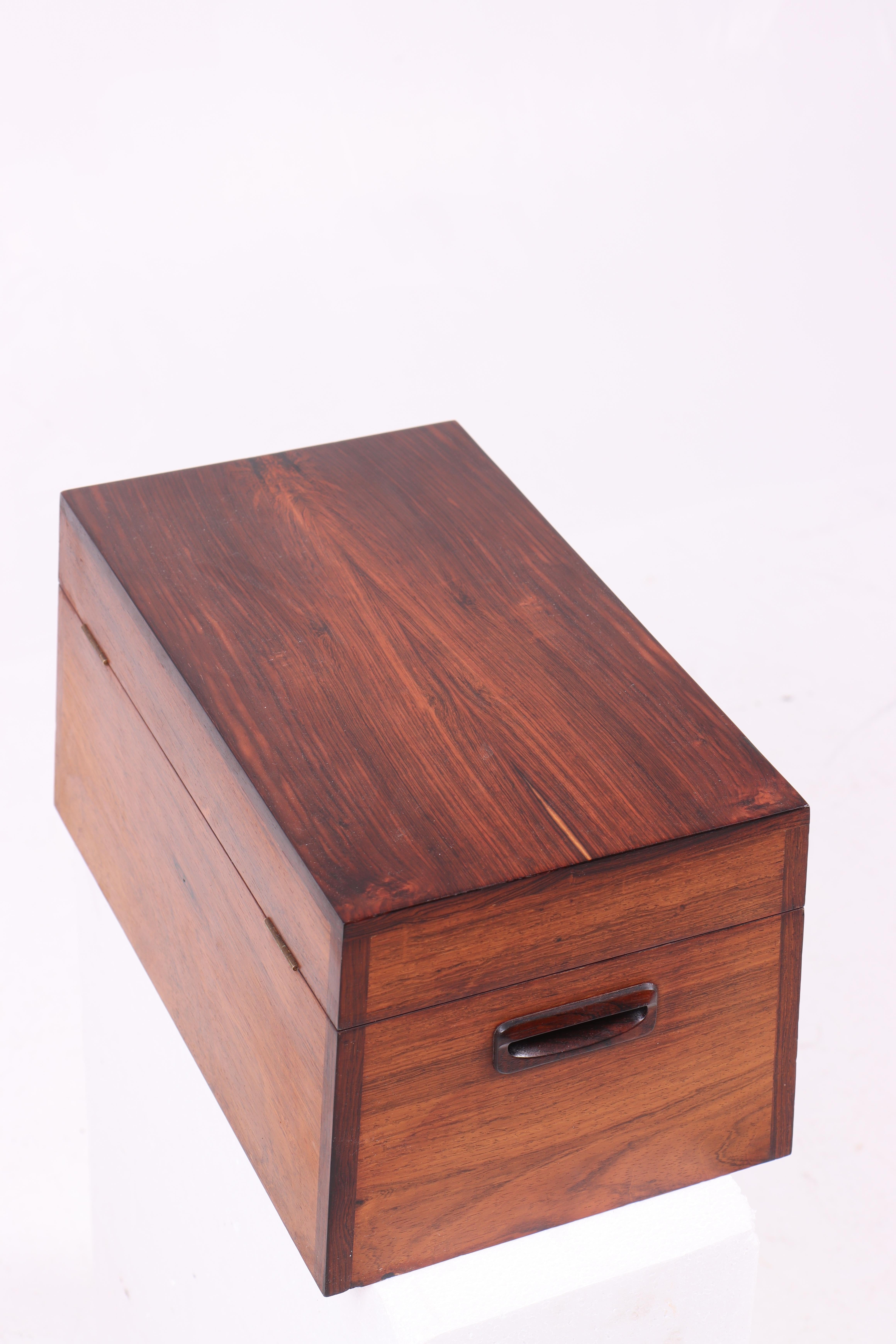 Exclusiva caja de palisandro de Christen & Larsen - Elegancia vintage de los años 60 Arce en venta