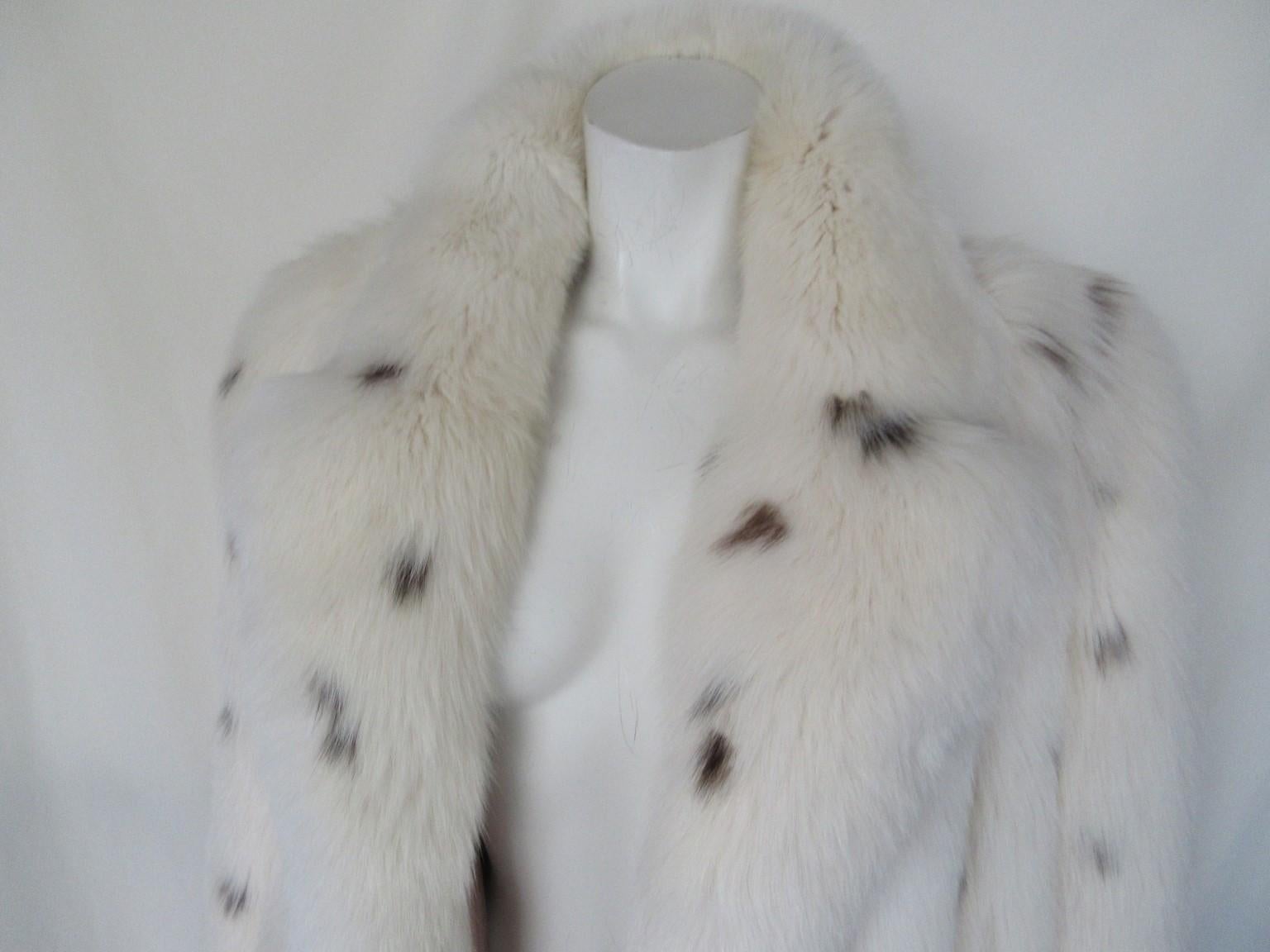 Exclusive Saga Fox White Fur Coat 7