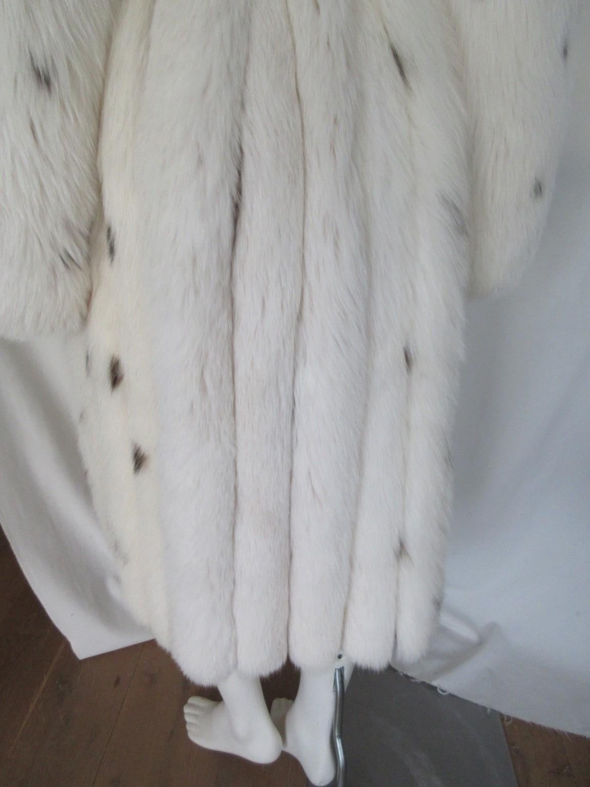 Women's or Men's Exclusive Saga Fox White Fur Coat