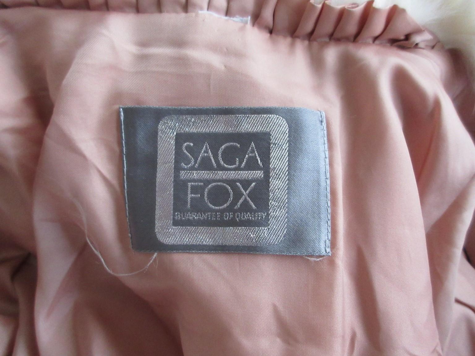 Exclusive Saga Fox White Fur Coat 1