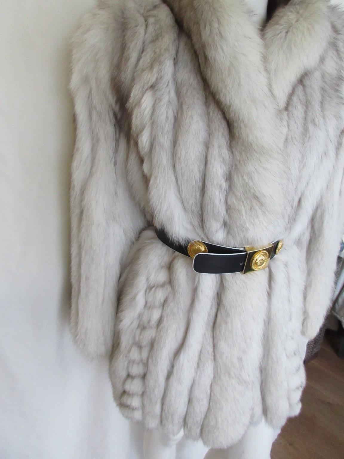 Exclusive Saga Fox White Fur Coat 1