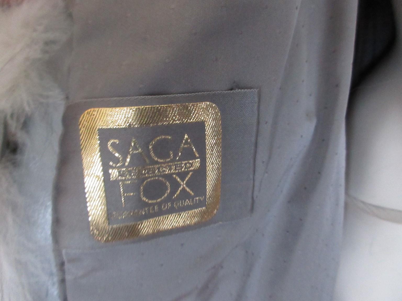 Exclusive Saga Fox White Fur Coat 2
