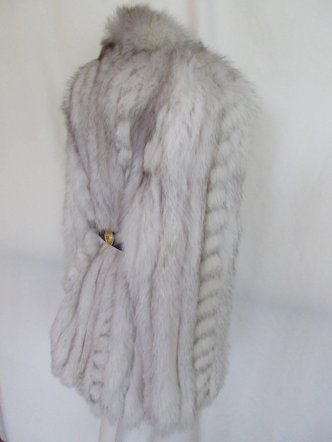 Exclusive Saga Fox White Fur Coat 4