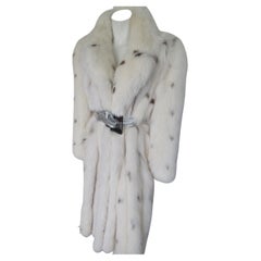 Exclusive Saga Fox White Fur Coat