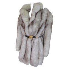 Exclusive Saga Fox White Fur Coat