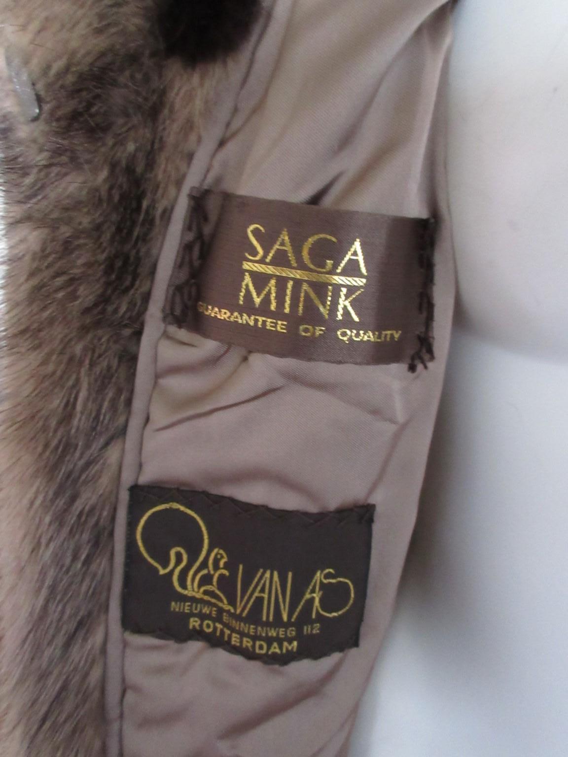 Exclusive Saga Mink Fur Coat For Sale 4