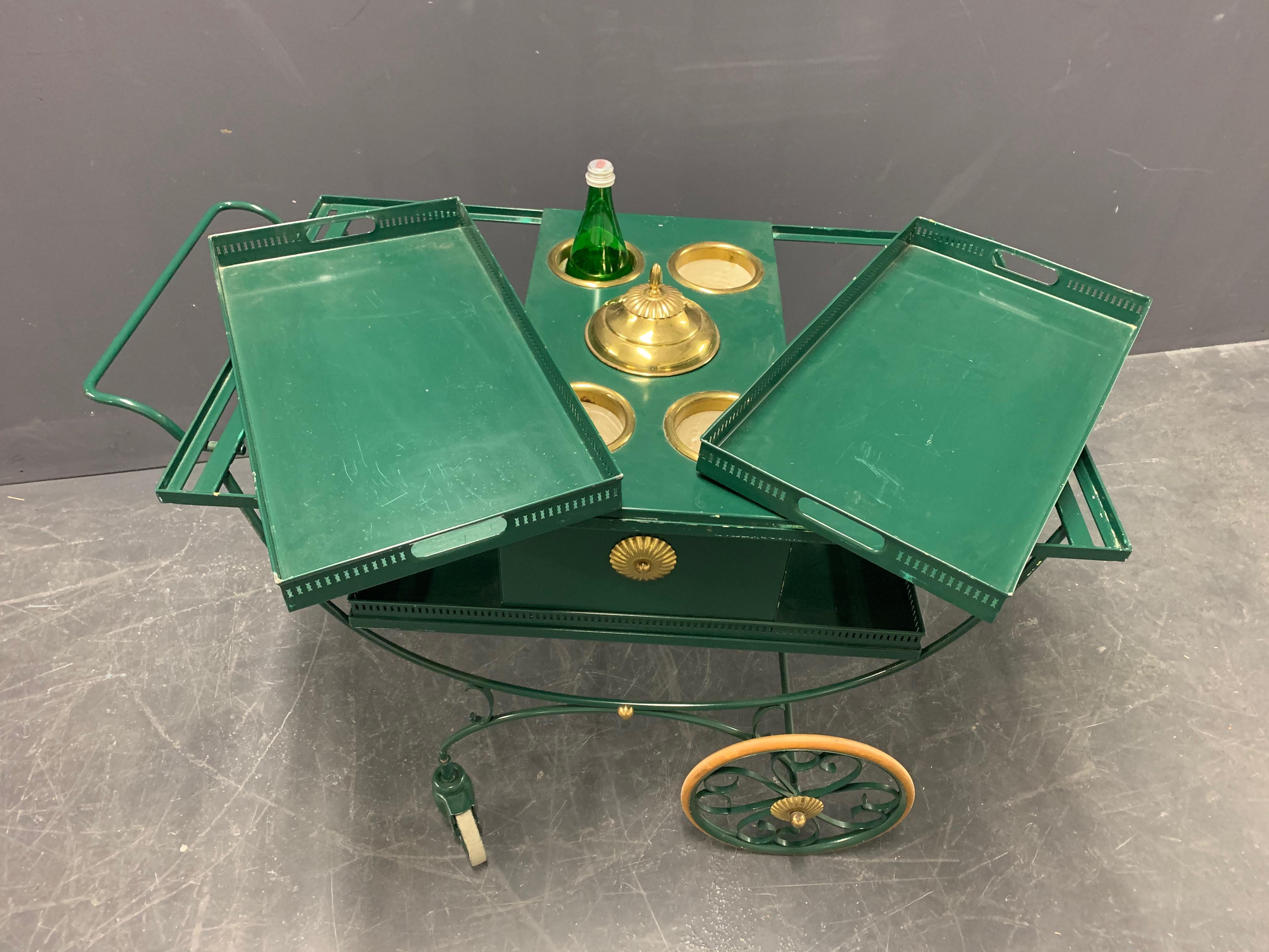 Exclusive Serving Cart by Svensk Tenn In Good Condition In Munich, DE