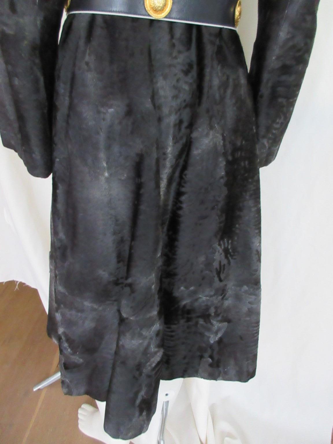 Women's or Men's Exclusive Silver Grey Broadtail Lamb Fur Coat For Sale